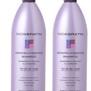 Biokeratin Keratin Hydrating Shampoo 33.8 fl oz – Salon Size (Set of 2)